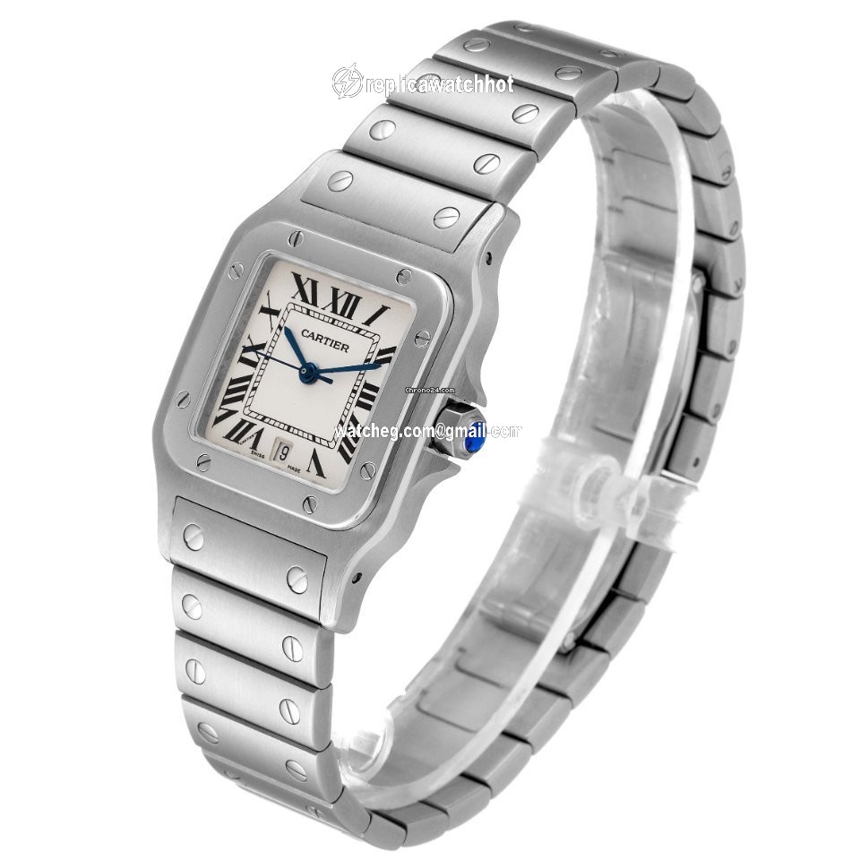 Cartier Santos Galbee Mens watch Unisex Quartz Steel W20060D6 4