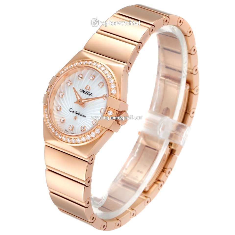 Omega Constellation Quartz Womens watch Quartz Rose gold 123.55.24.60.55.005 4