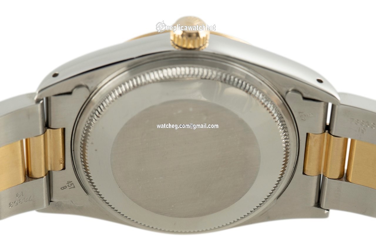 Rolex Oyster Perpetual 34 Mens watch Unisex Gold Steel Automatic 14233 4