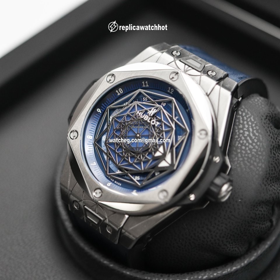 Hublot Big Bang Sang Bleu Mens watch Unisex Automatic Titanium 415.NX.7179.VR.MXM18 4