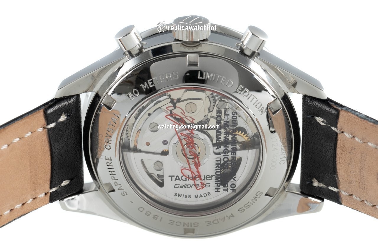 TAG Heuer Carrera Calibre 16 Mens watch Unisex Automatic Steel CV201C 4