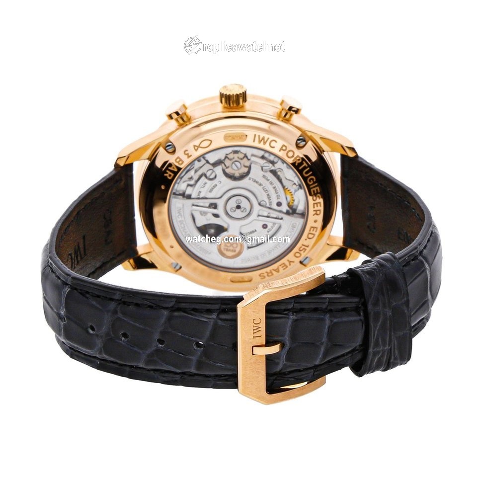 IWC Portuguese Chronograph Mens watch Unisex Automatic Rose gold IW3716-03 4