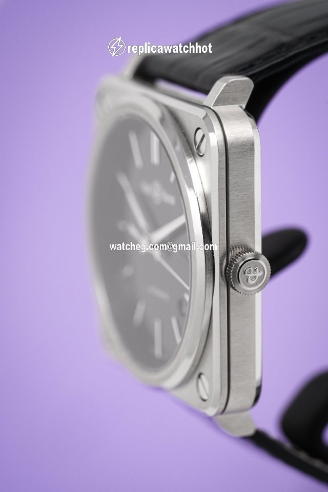 Bell & Ross BR S Automatic Steel BRS92.BLC.ST.SCR 4