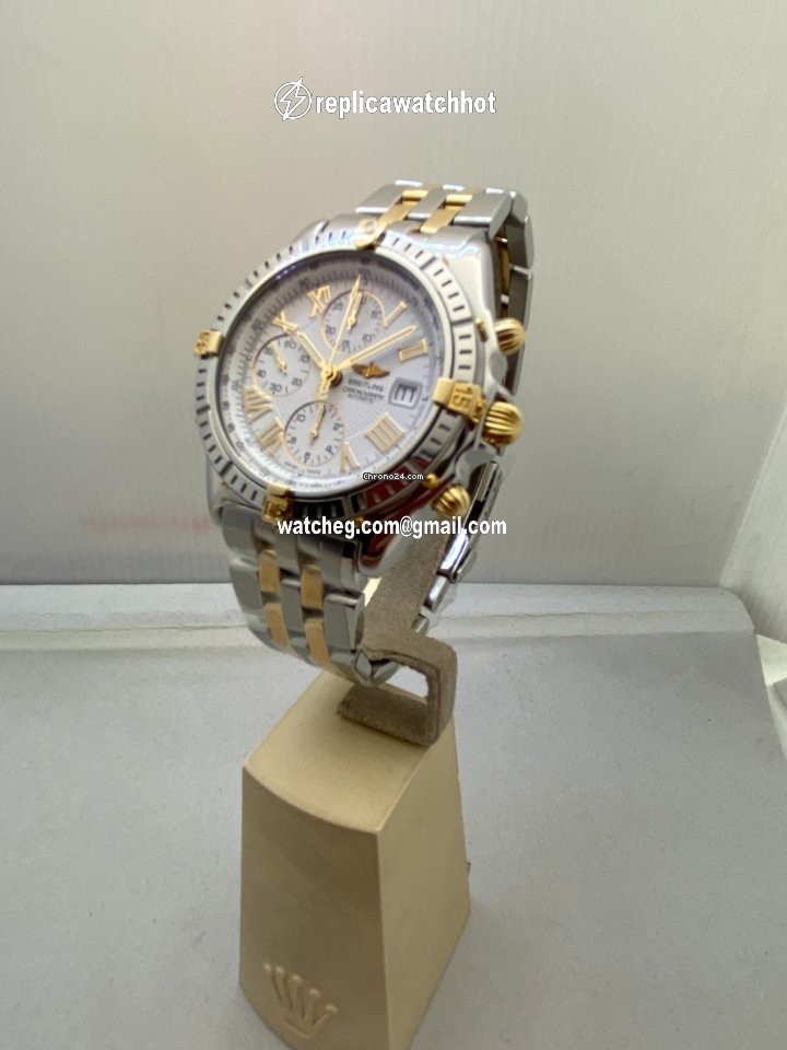 Breitling Crosswind Racing Mens watch Unisex Automatic Gold Steel B13055 4