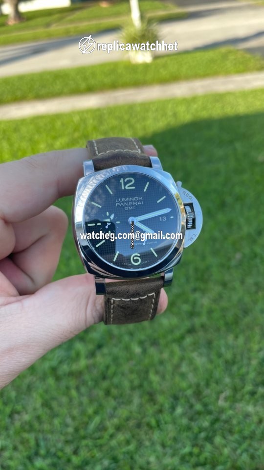 Panerai Luminor 1950 3 Days GMT Power Reserve Automatic Mens watch Unisex Automatic Steel PAM 00537 4