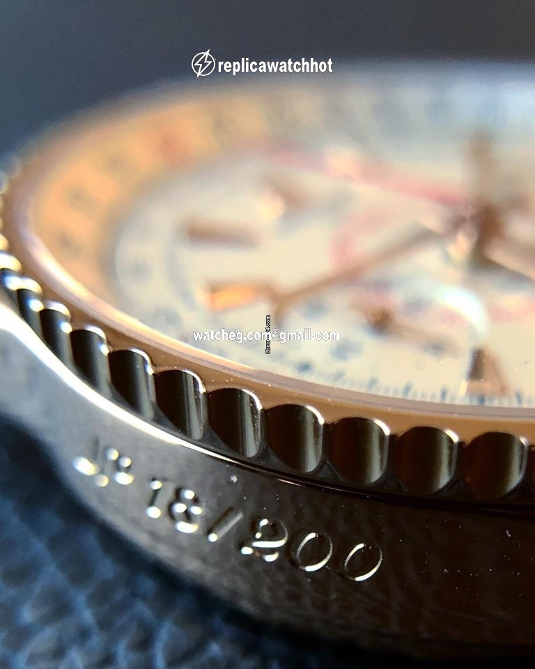 Breitling Montbrillant 01 Mens watch Unisex Automatic Rose gold RB013112 G710 4