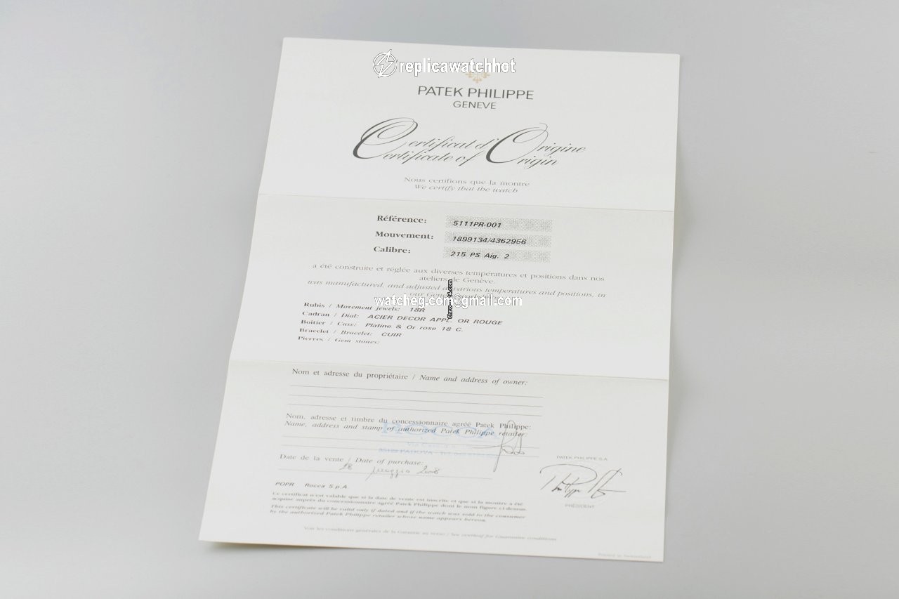 Patek Philippe Gondolo Mens watch Unisex Manual winding Platinum 5111PR-001 4