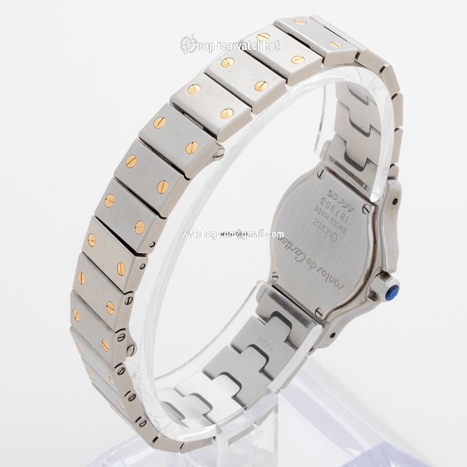 Cartier Santos Womens watch Quartz Gold Steel 187903 4