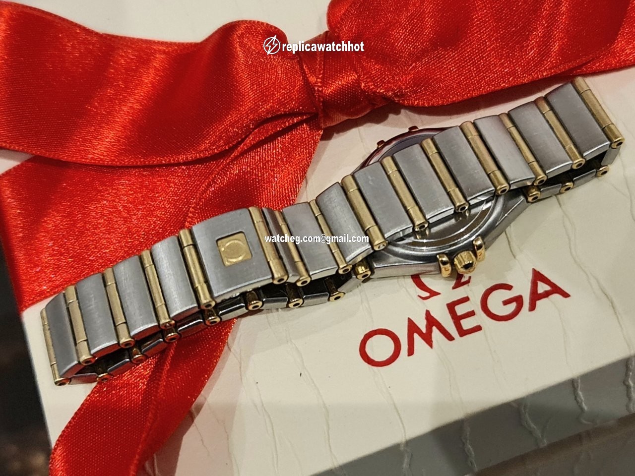 Omega Constellation Ladies Womens watch Quartz Gold Steel 1202.30.00 4