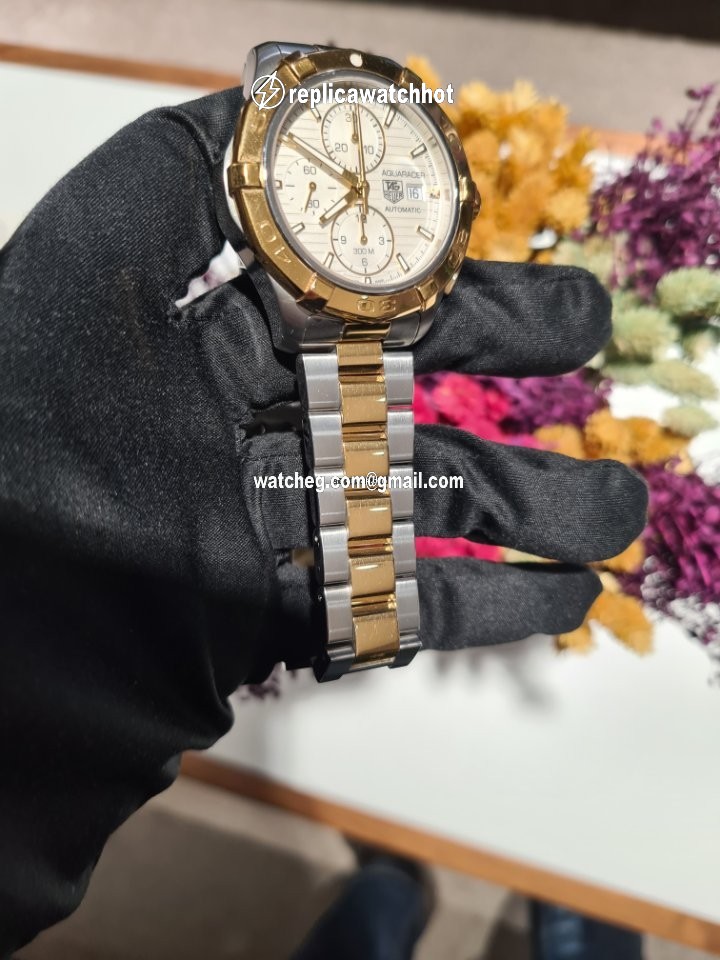 TAG Heuer Aquaracer Mens watch Unisex Automatic Gold Steel CAP2120 4