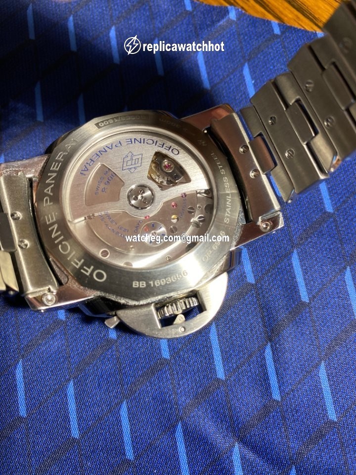 Panerai Luminor 1950 3 Days GMT Automatic Mens watch Unisex Automatic Steel PAM 00531 4