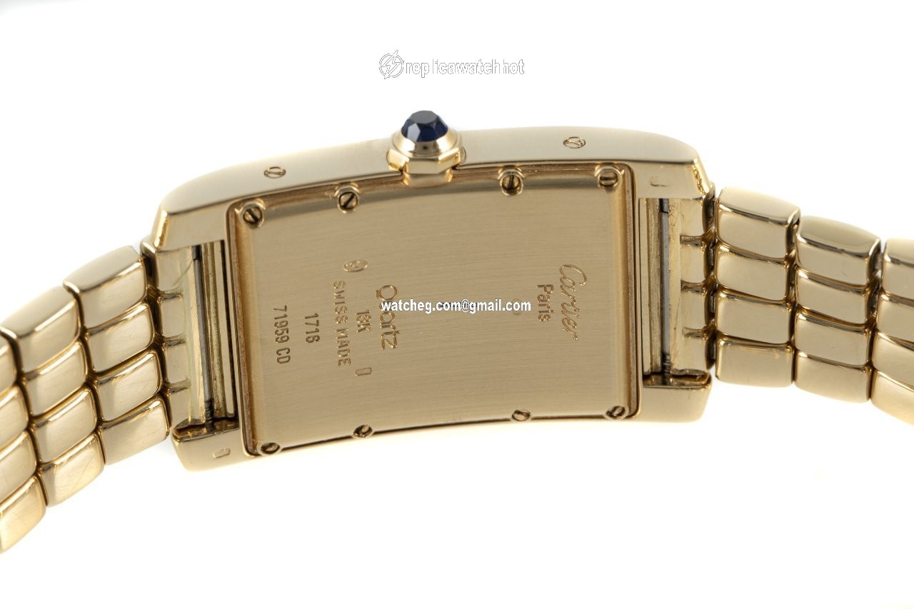 Cartier Tank Americaine Mens watch Unisex Quartz Yellow gold 1716 4