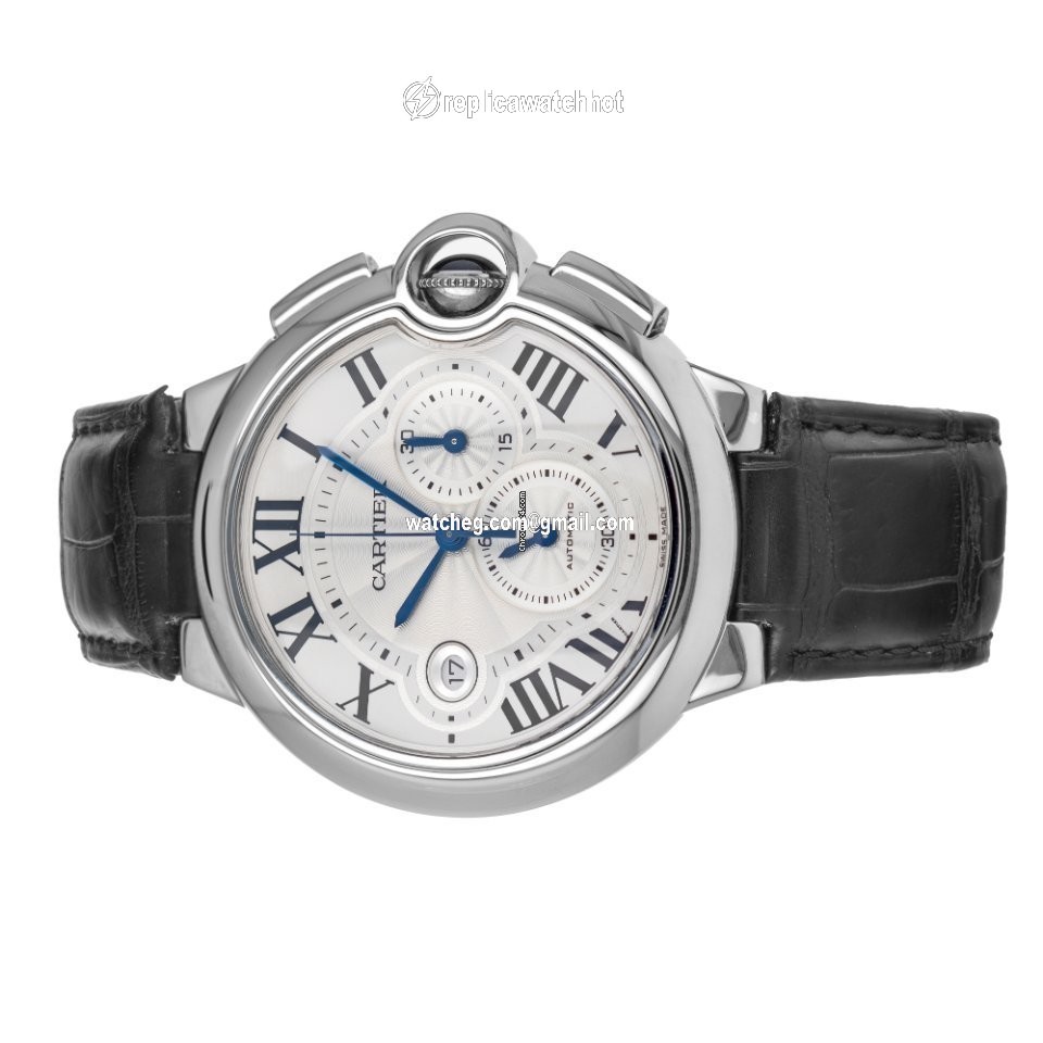 Cartier Ballon Bleu 44mm Mens watch Unisex Automatic Steel W6920003  3109 4