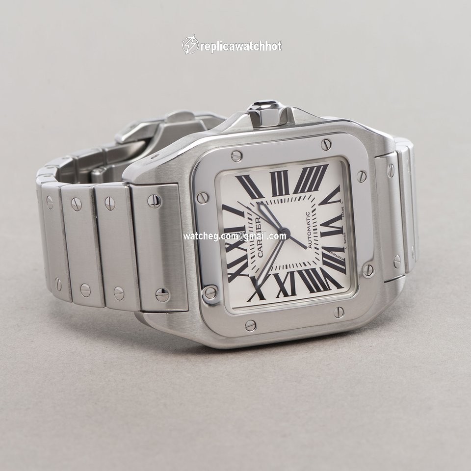 Cartier Santos 100 Mens watch Unisex Automatic Steel W200737G or 2656 4