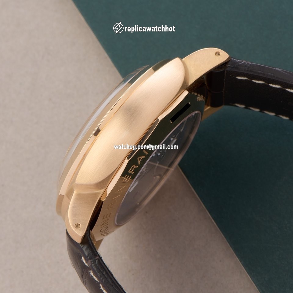 Panerai Luminor 1950 8 Days GMT Mens watch Unisex Manual winding Rose gold PAM00576 4