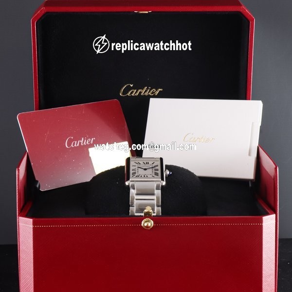 Cartier Tank Mens watch Unisex Quartz Steel WSTA0052 4