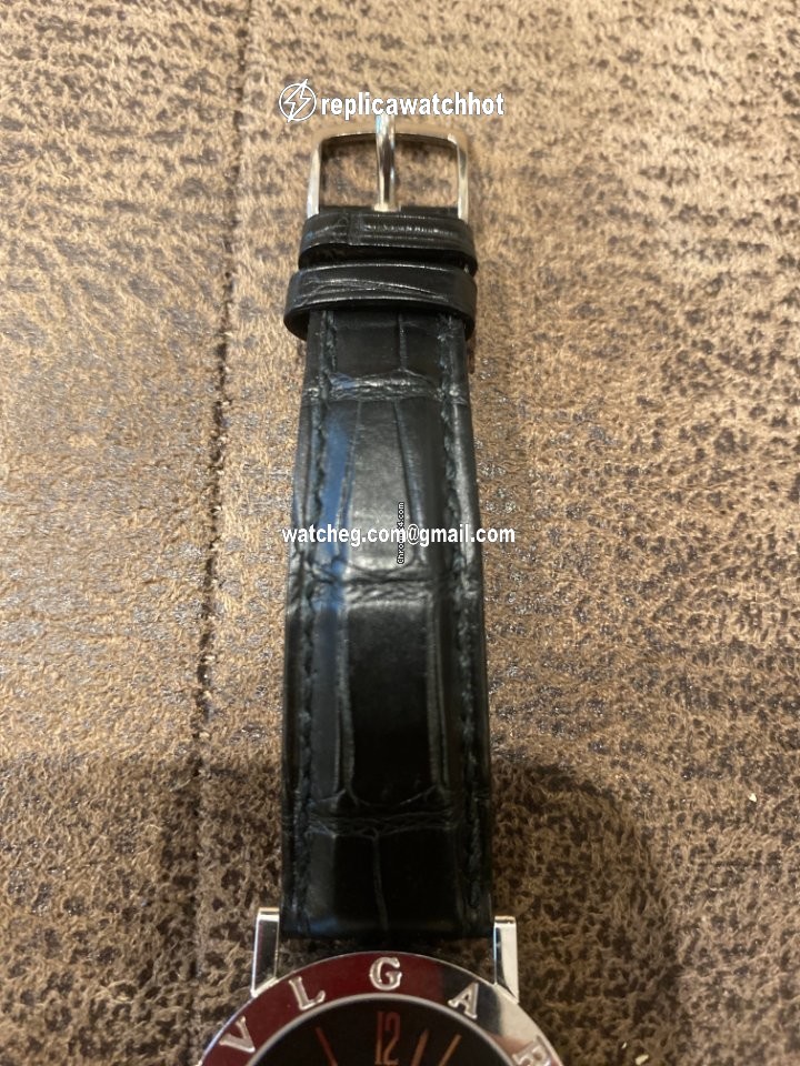 Bulgari Mens watch Unisex Quartz White gold L057 4
