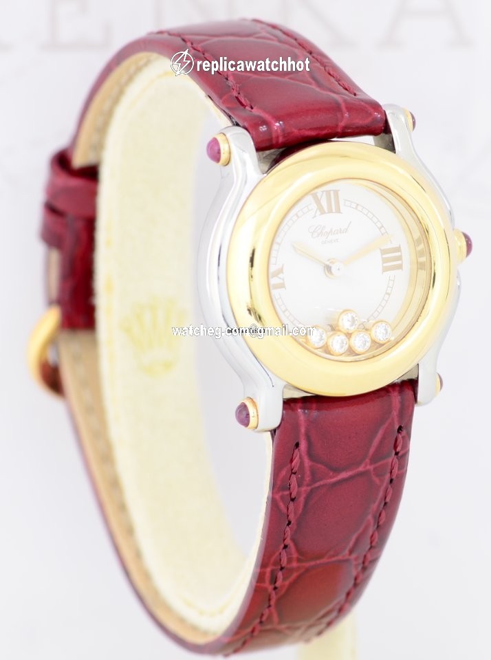 Chopard Happy Sport Womens watch Quartz Gold Steel 27 8246-21 4
