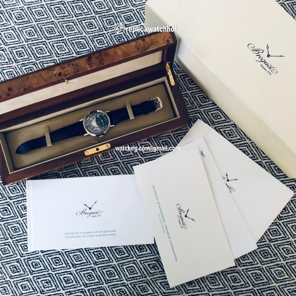 Breguet Tradition Mens watch Unisex Manual winding White gold 7027BB 11 9V6 4