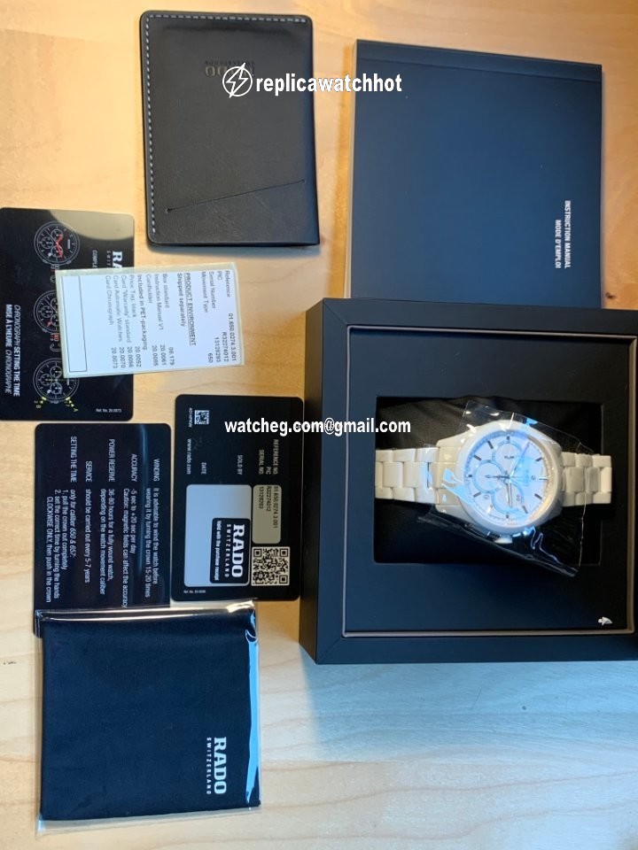 Rado HyperChrome Chronograph Mens watch Unisex Automatic Ceramic R32274012 4
