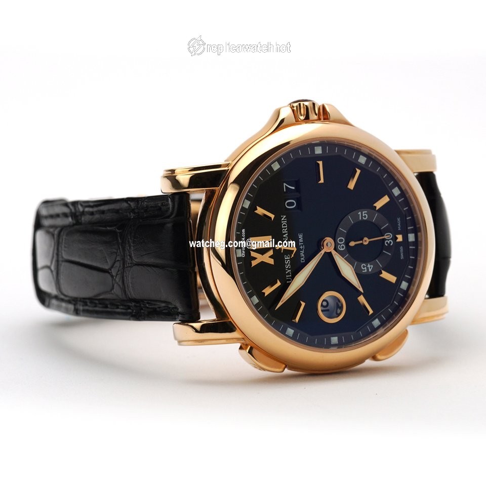 Ulysse Nardin Dual Time Mens watch Unisex Automatic Rose gold 246-55 32 4