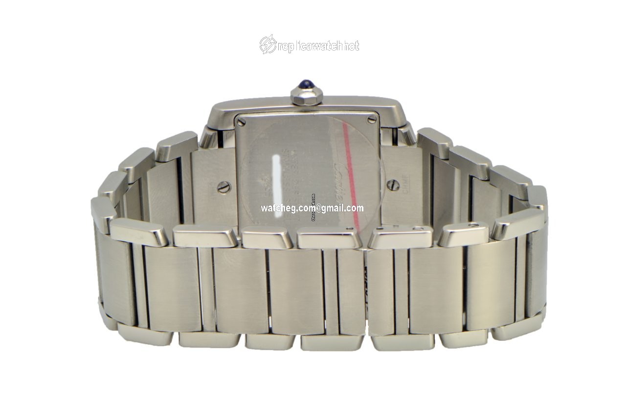 Cartier Tank Francaise Mens watch Unisex Quartz Steel 2465 W51011Q3 Price reduced 4