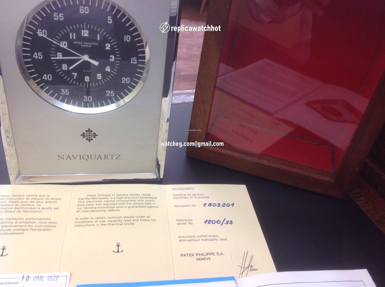 Patek Philippe Chronograph Mens watch Unisex Quartz Steel 1200 33 4