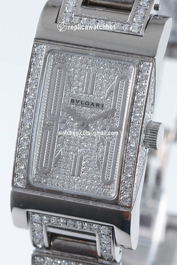 Bulgari Rettangolo Womens watch Quartz White gold Rettangolo 4