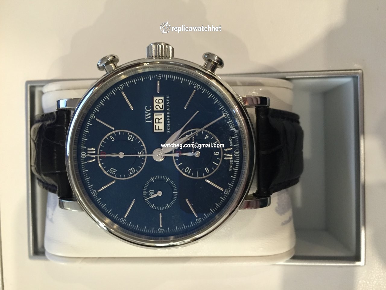 IWC Portofino Chronograph Mens watch Unisex Automatic Steel 3910 4
