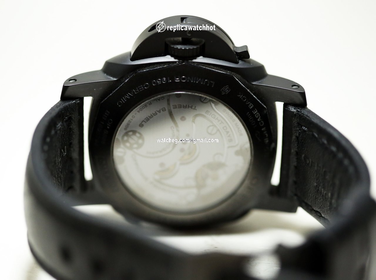 Panerai Luminor 1950 8 Days Chrono Monopulsante GMT Mens watch Unisex Manual winding Ceramic PAM 00317 4
