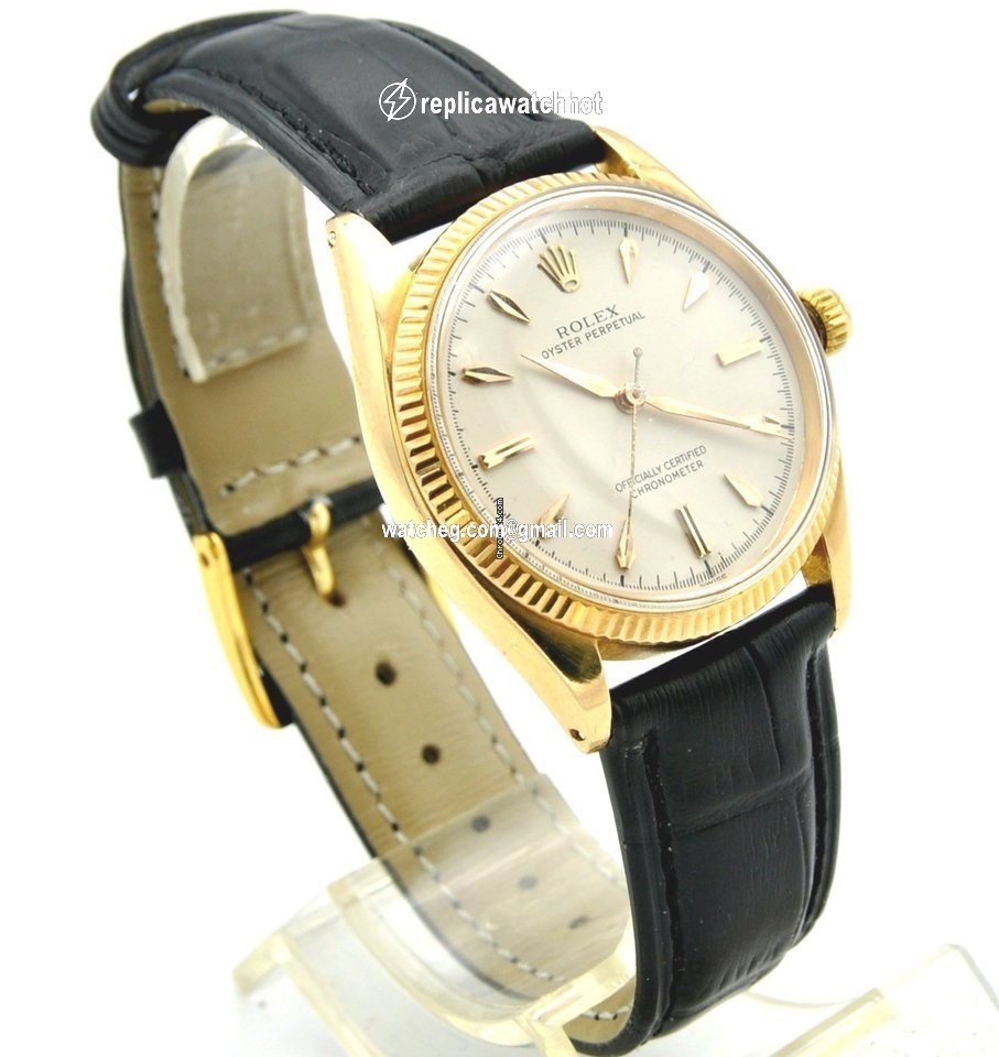 Rolex Oyster Perpetual 34 Mens watch Unisex Yellow gold Automatic 6567 4