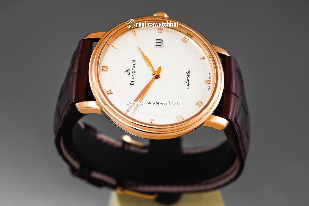 Blancpain Villeret Ultra-Slim Mens watch Unisex Automatic Rose gold 6223-3642-55 4