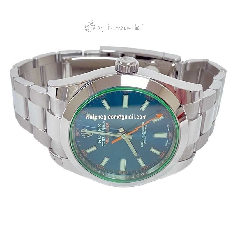 Rolex Milgauss Mens watch Unisex Steel 116400GV BLO 4