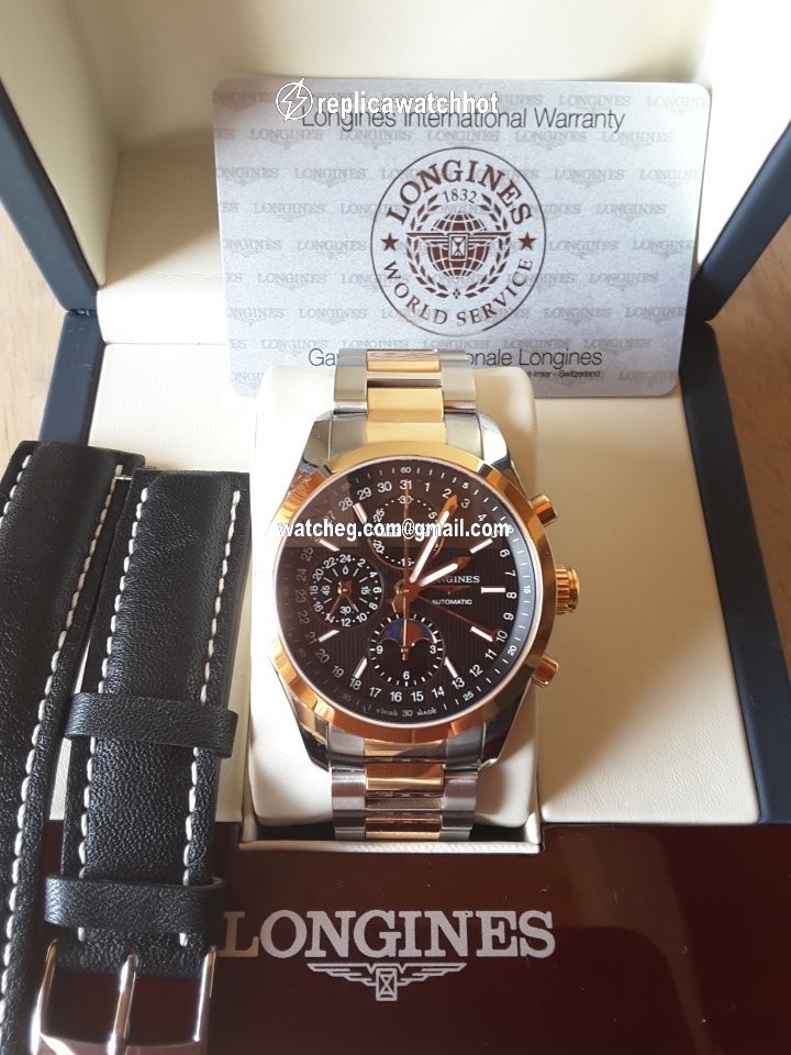 Longines Conquest Classic Mens watch Unisex Automatic Gold Steel L2.798.5.52.7 4