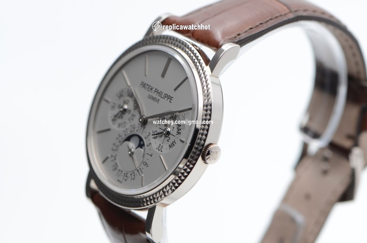 Patek Philippe Perpetual Calendar Mens watch Unisex Automatic White gold 5139G-001 4