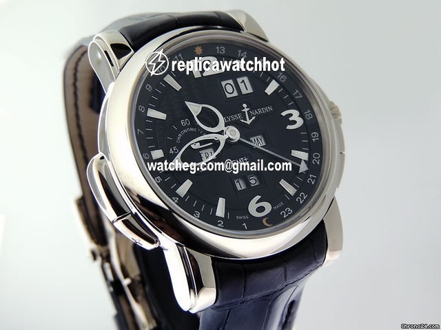 Ulysse Nardin GMT + - Perpetual Mens watch Unisex Automatic White gold 320-60 62 4