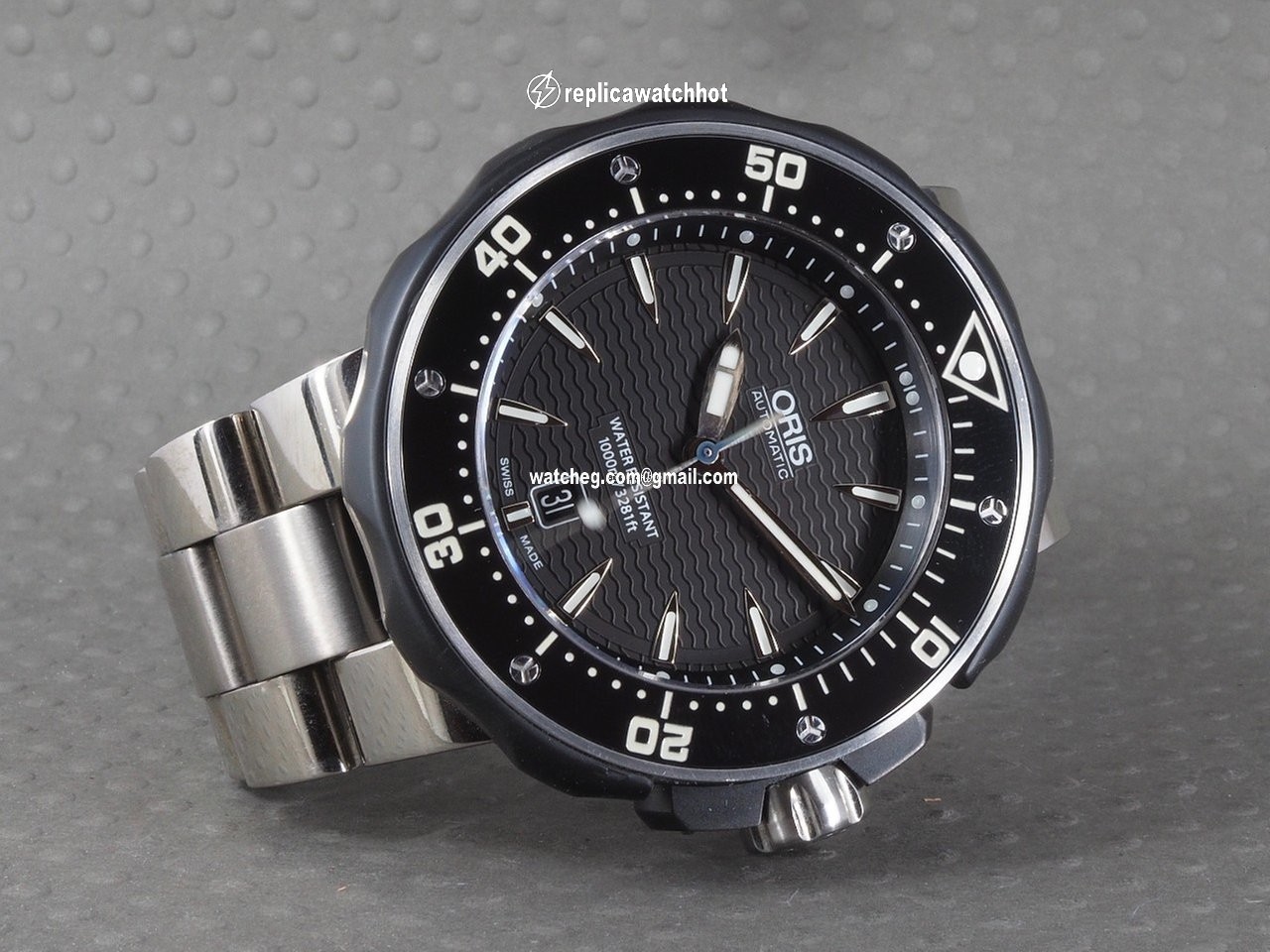 Oris ProDiver Date Mens watch Unisex Automatic Titanium 01 733 7646 7154-07 8 26 71PEB 4