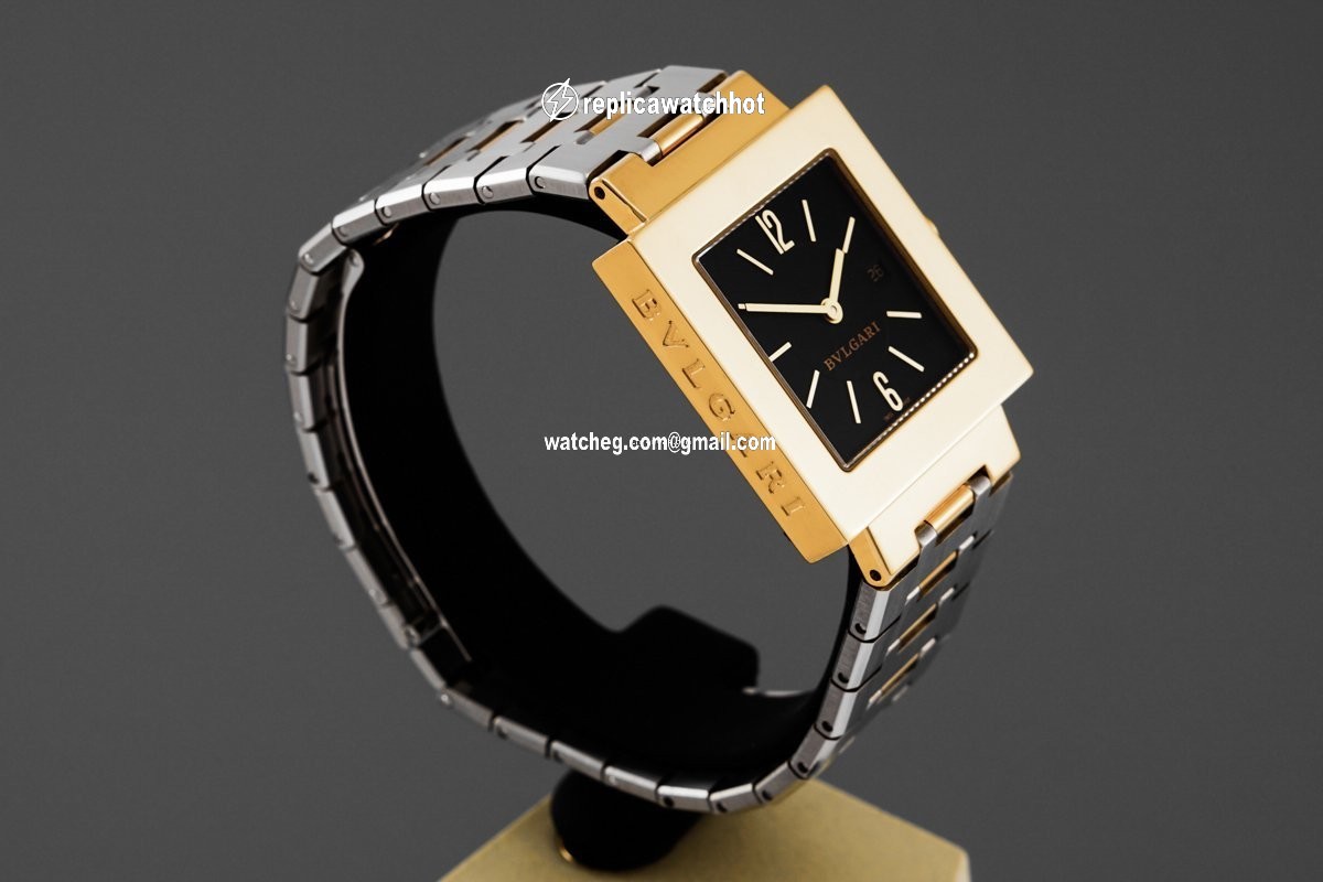 Bulgari Quadrato Mens watch Unisex Quartz Yellow gold SQ 29 G 4