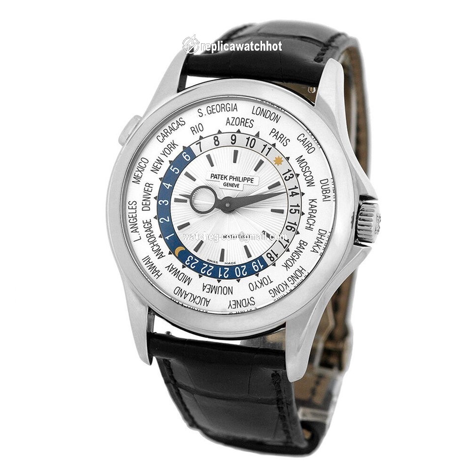 Patek Philippe World Time Mens watch Unisex Automatic White gold 5130-G 4