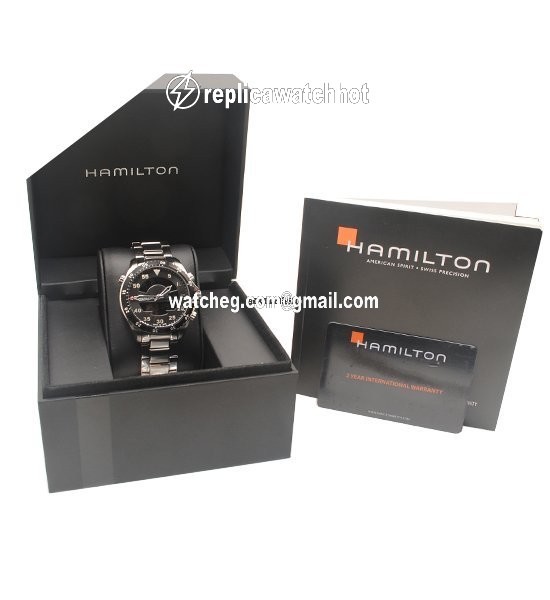 Hamilton Khaki Flight Timer Mens watch Unisex Quartz Steel H64554131 4