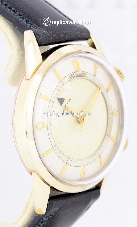 Jaeger-LeCoultre Mens watch Unisex Manual winding Gold Steel Memovox Vintage 4
