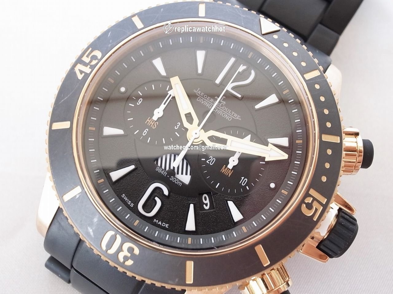 Jaeger-LeCoultre Master Compressor Diving Chronograph GMT Navy SEALs Mens watch Unisex Automatic Rose gold Q1782770 4