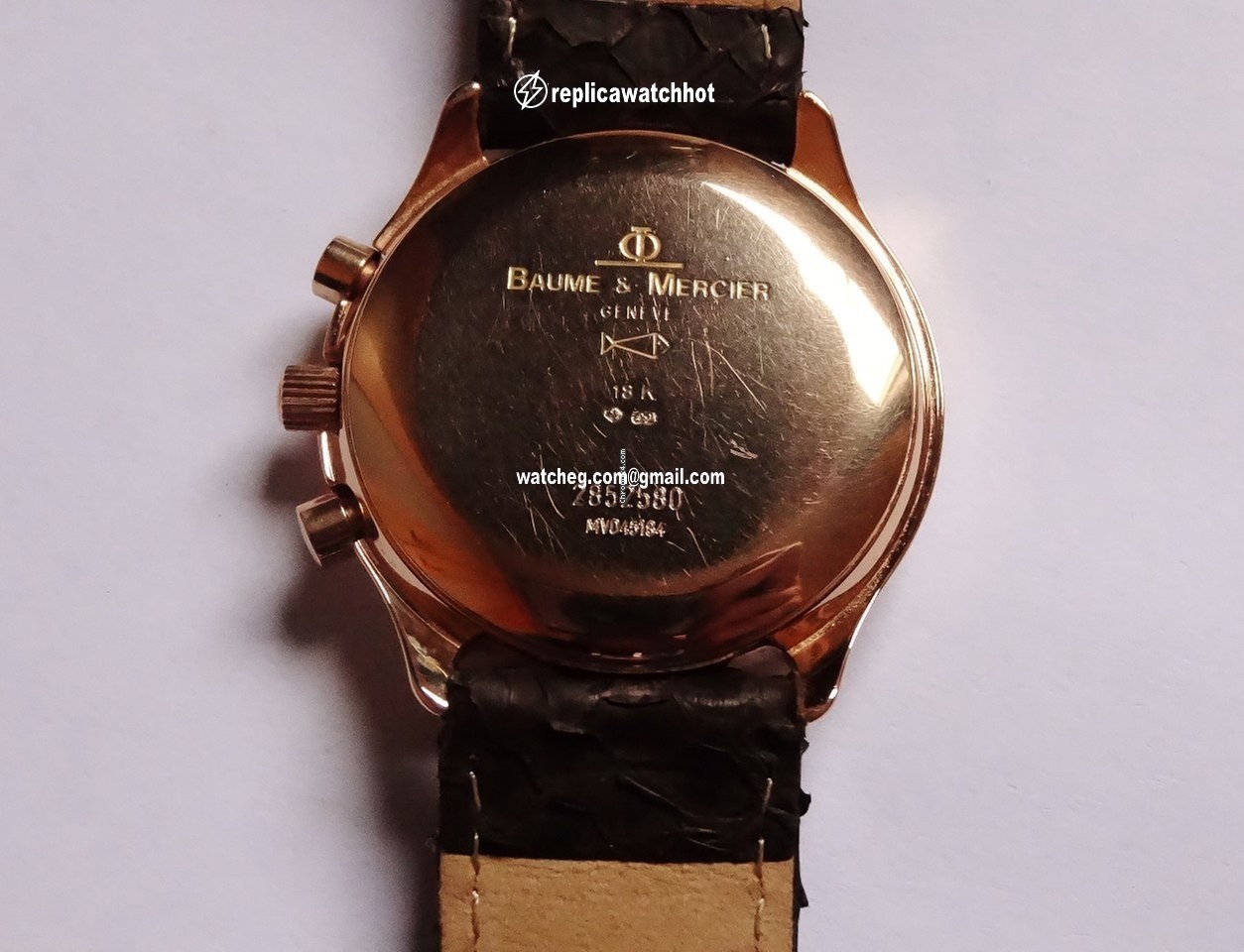 Baume & Mercier Mens watch Unisex Manual winding Rose gold MV045184 4