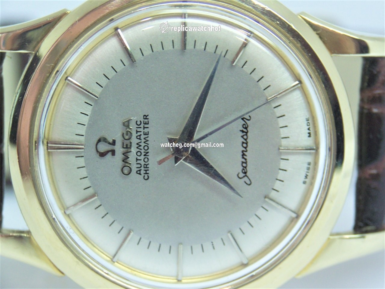 Omega Seamaster Mens watch Unisex Manual winding Yellow gold 9082 4