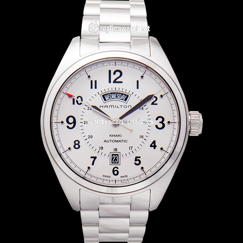 Hamilton Khaki Field Day Date Mens watch Unisex Automatic Steel H70505153 4