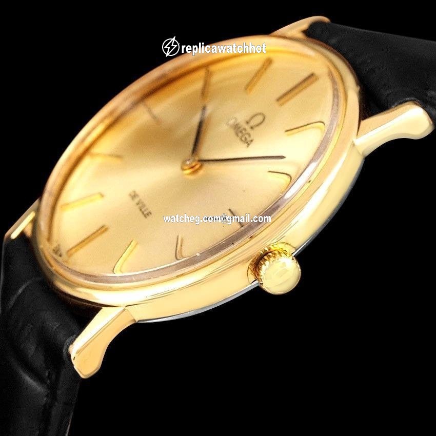 Omega De Ville Mens watch Unisex Manual winding Gold Steel 6332 4