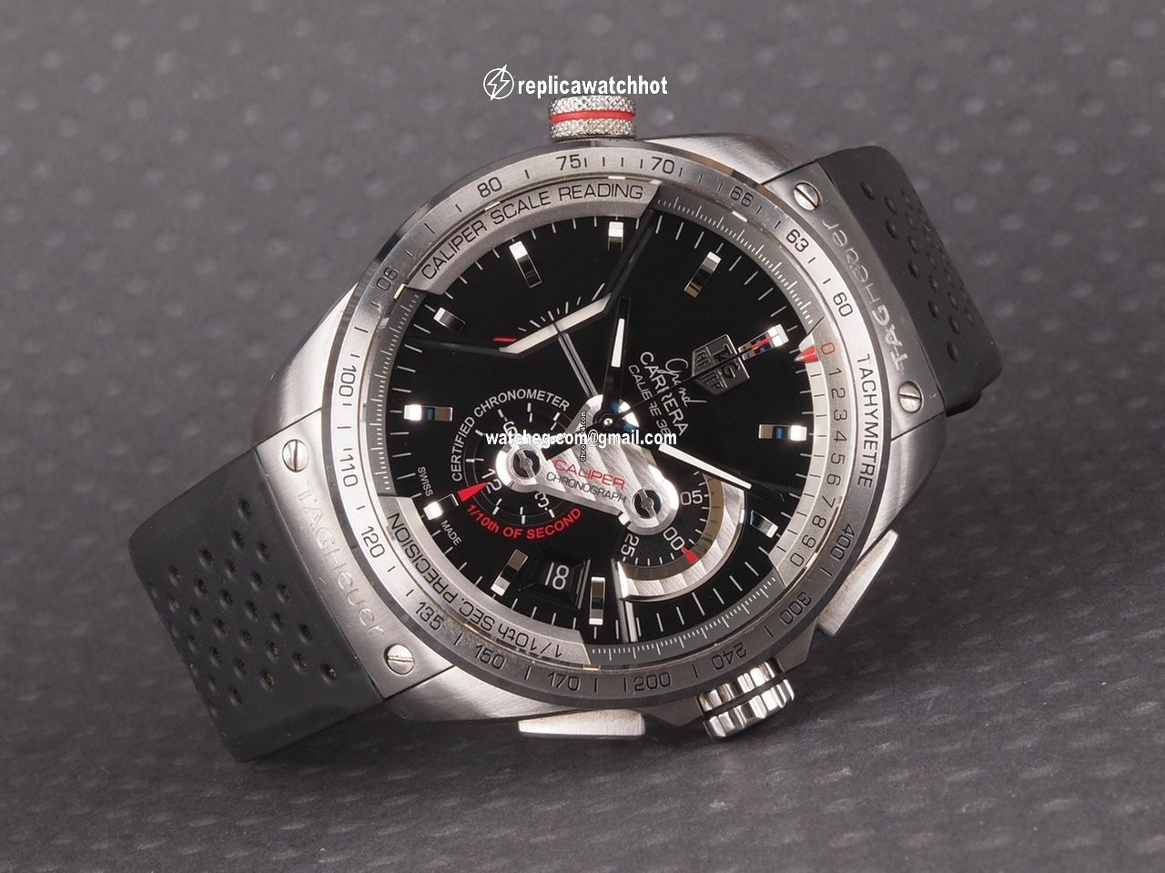 TAG Heuer Grand Carrera Mens watch Unisex Automatic Steel CAV5115.FT6019 4