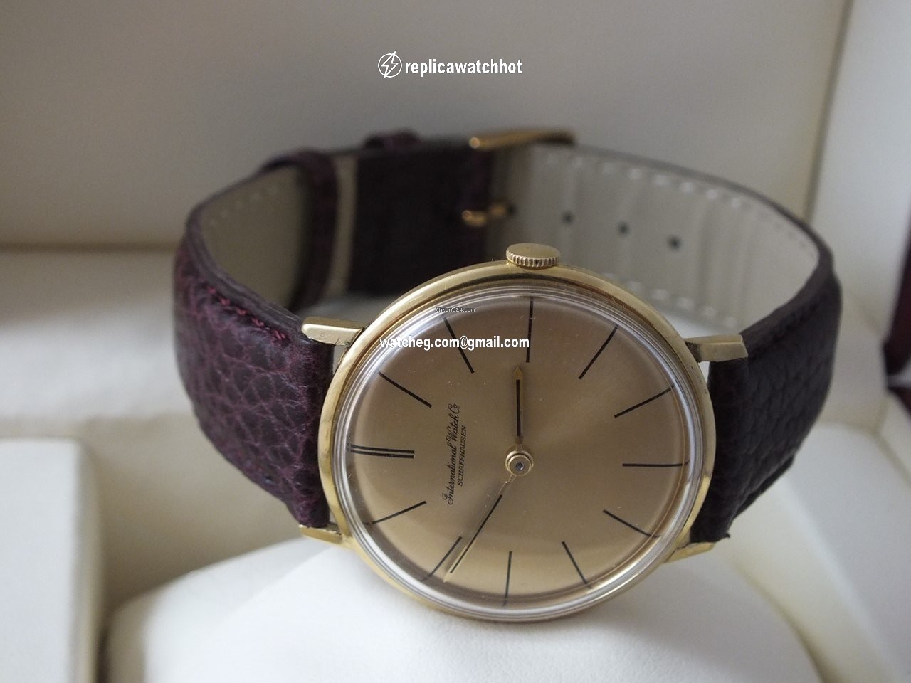 IWC Mens watch Unisex Manual winding Yellow gold 401 4