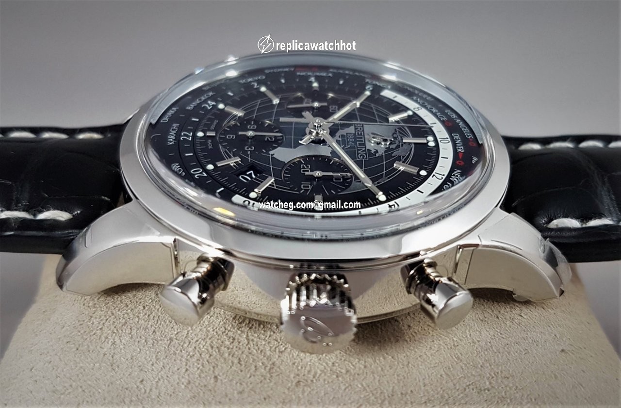 Breitling Transocean Chronograph Unitime Mens watch Unisex Automatic Steel AB0510U4 BE84 256S 4