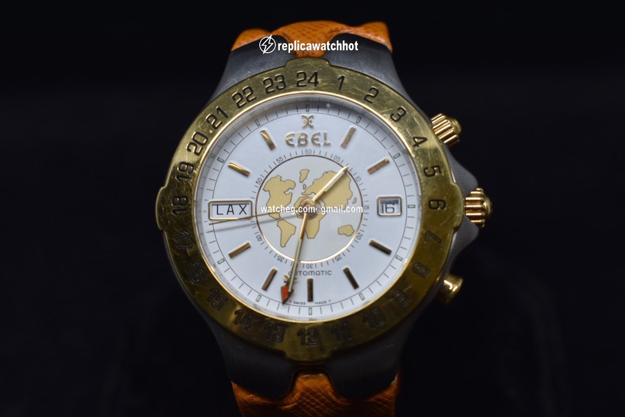 Ebel Sportwave Mens watch Unisex Automatic Gold Steel E6122641 5